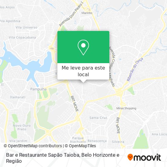 Bar e Restaurante Sapão Taioba mapa