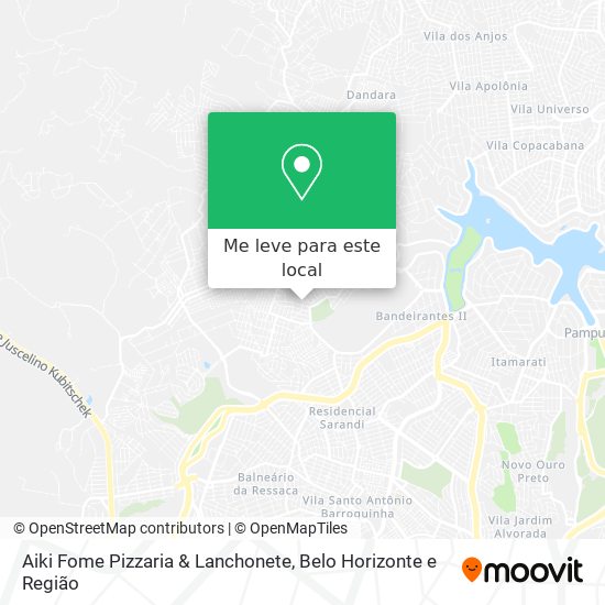 Aiki Fome Pizzaria & Lanchonete mapa