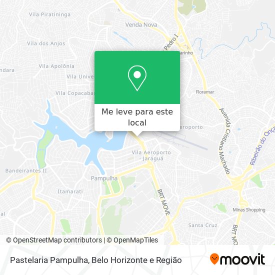 Pastelaria Pampulha mapa