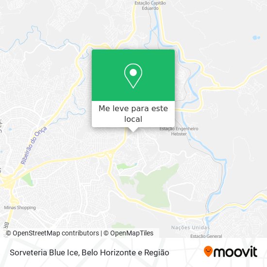 Sorveteria Blue Ice mapa