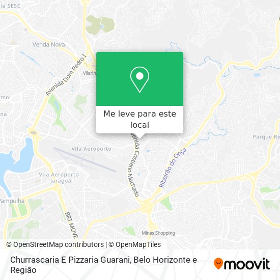 Churrascaria E Pizzaria Guarani mapa