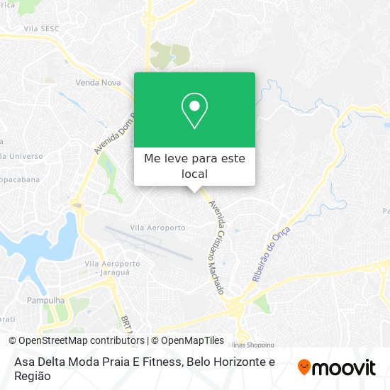 Asa Delta Moda Praia E Fitness mapa