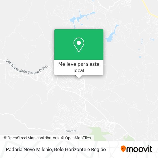 Padaria Novo Milênio mapa