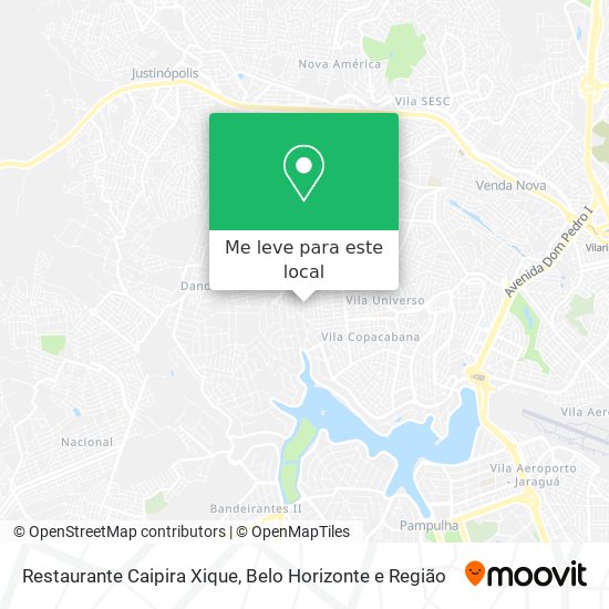 Restaurante Caipira Xique mapa