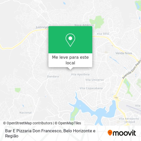 Bar E Pizzaria Don Francesco mapa