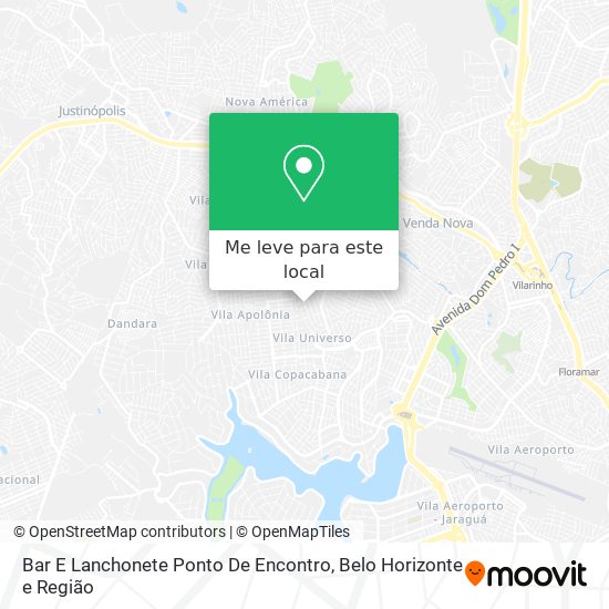 Bar E Lanchonete Ponto De Encontro mapa