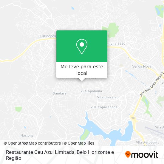 Restaurante Ceu Azul Limitada mapa