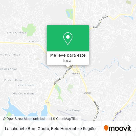 Lanchonete Bom Gosto mapa