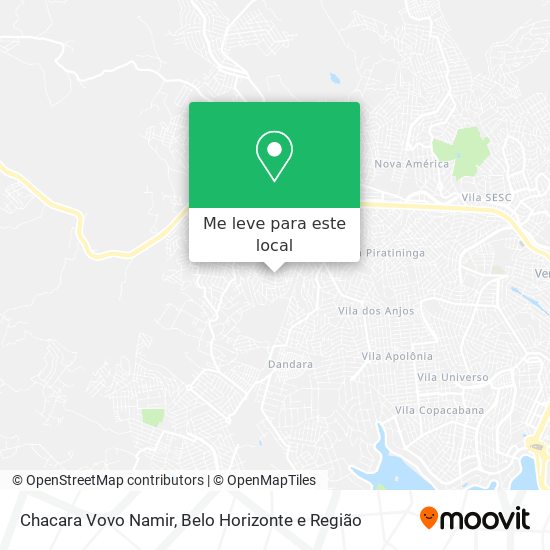 Chacara Vovo Namir mapa