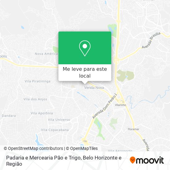 Padaria e Mercearia Pão e Trigo mapa