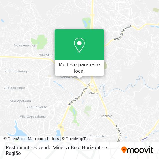 Restaurante Fazenda Mineira mapa