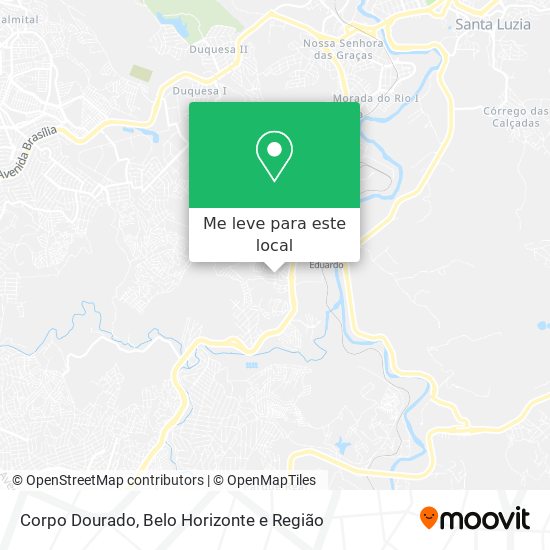 Corpo Dourado mapa