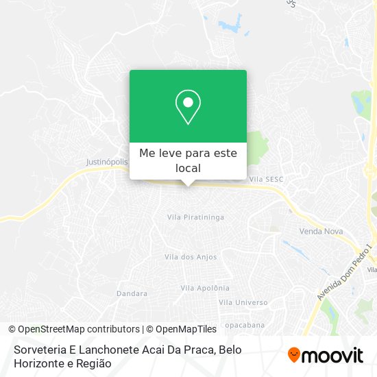 Sorveteria E Lanchonete Acai Da Praca mapa