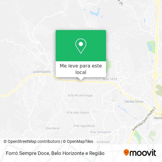 Forró Sempre Doce mapa
