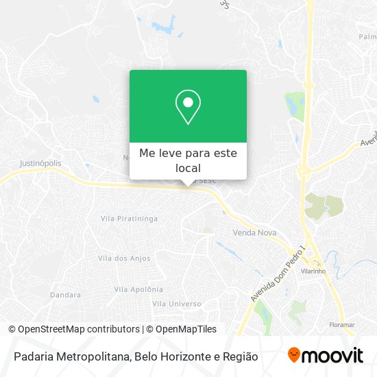 Padaria Metropolitana mapa