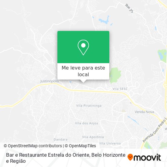 Bar e Restaurante Estrela do Oriente mapa