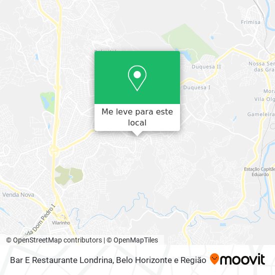Bar E Restaurante Londrina mapa