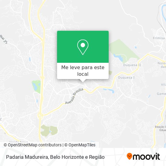 Padaria Madureira mapa