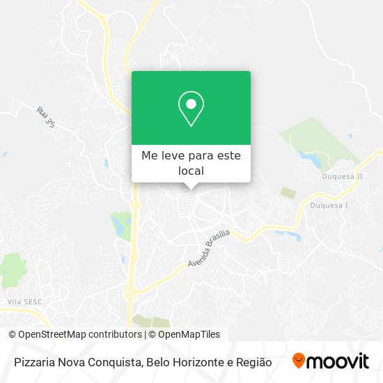 Pizzaria Nova Conquista mapa
