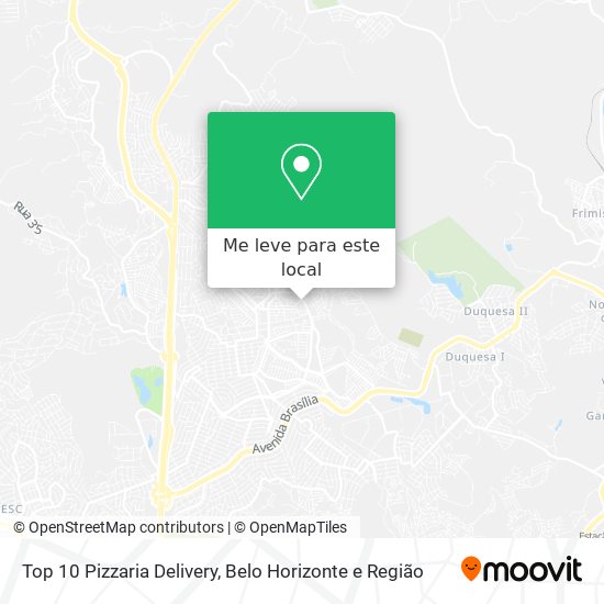 Top 10 Pizzaria Delivery mapa