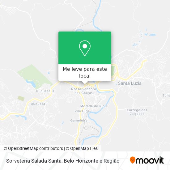 Sorveteria Salada Santa mapa