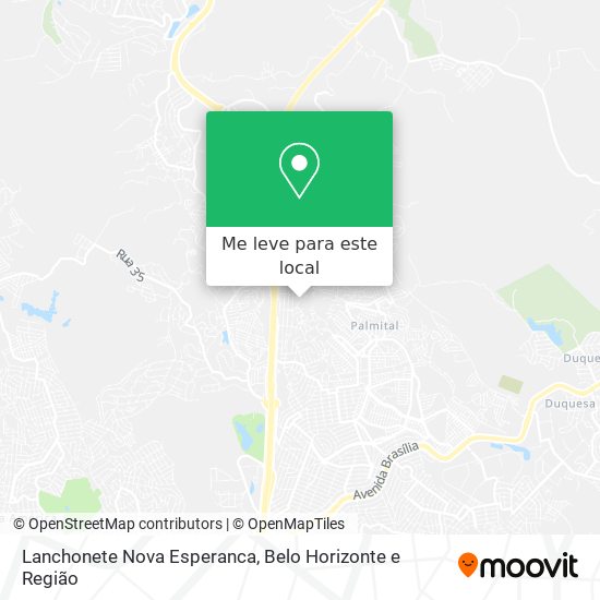 Lanchonete Nova Esperanca mapa