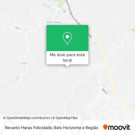 Recanto Haras Felicidade mapa