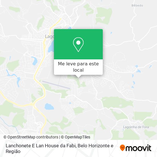 Lanchonete E Lan House da Fabi mapa