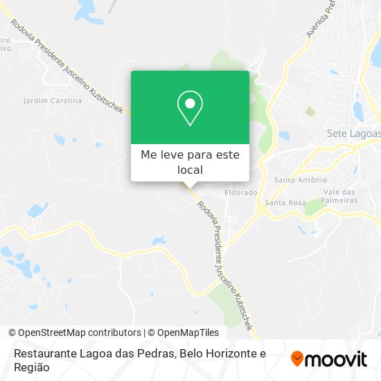 Restaurante Lagoa das Pedras mapa