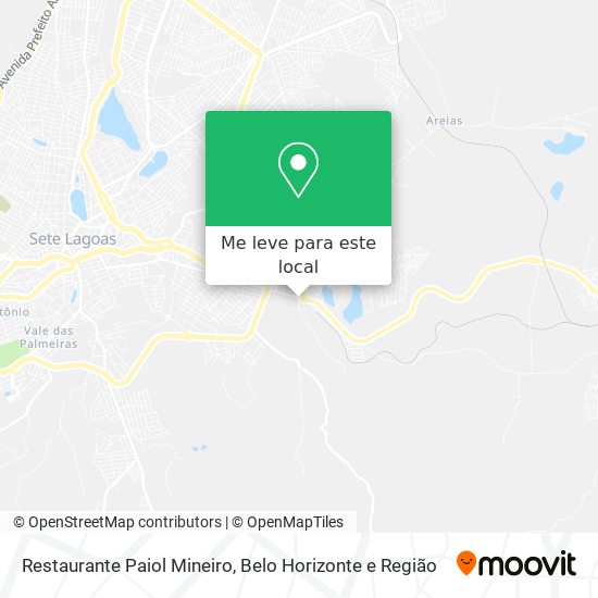 Restaurante Paiol Mineiro mapa