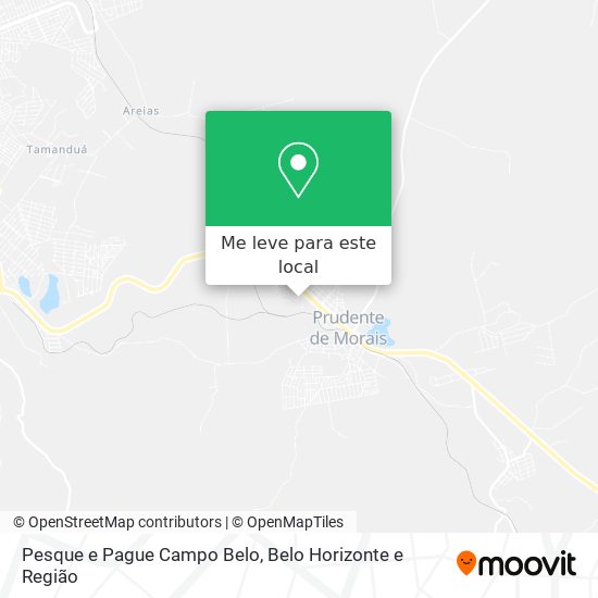 Pesque e Pague Campo Belo mapa