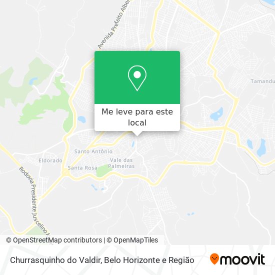 Churrasquinho do Valdir mapa