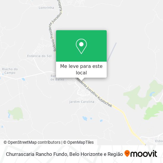 Churrascaria Rancho Fundo mapa