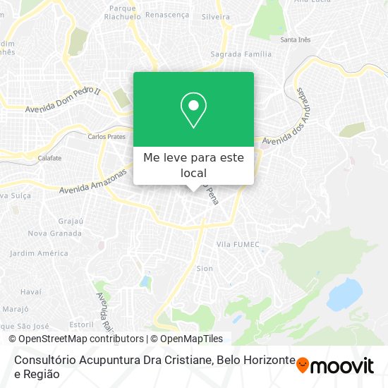 Consultório Acupuntura Dra Cristiane mapa