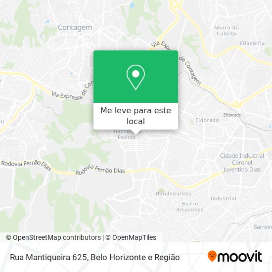 Rua Mantiqueira 625 mapa