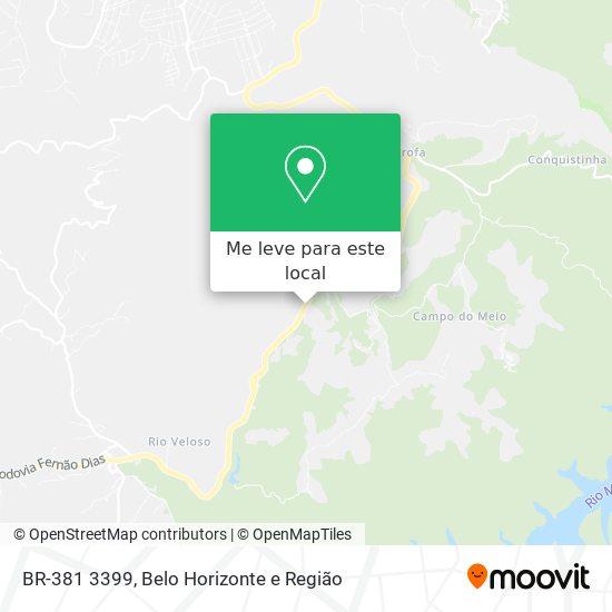 BR-381 3399 mapa