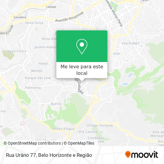 Rua Urâno 77 mapa