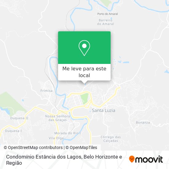 Condomínio Estância dos Lagos mapa
