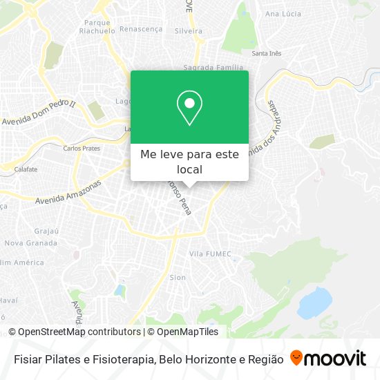 Fisiar Pilates e Fisioterapia mapa