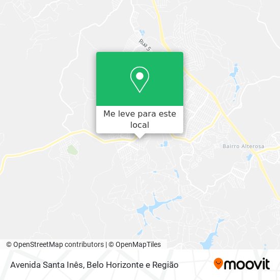 Avenida Santa Inês mapa