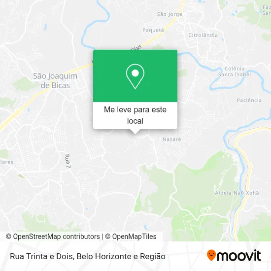 Rua Trinta e Dois mapa