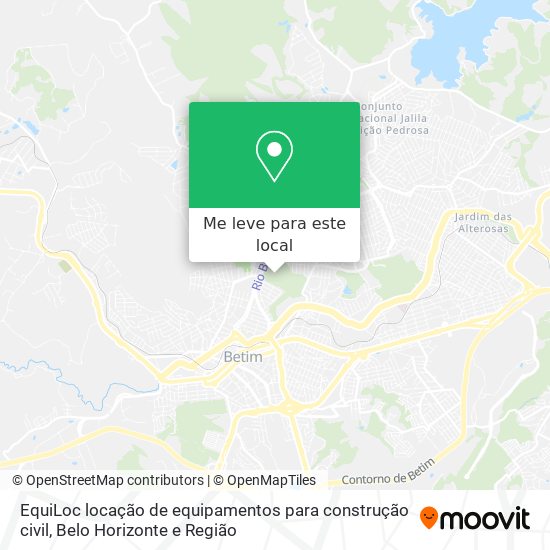 EquiLoc locação de equipamentos para  construção civil mapa