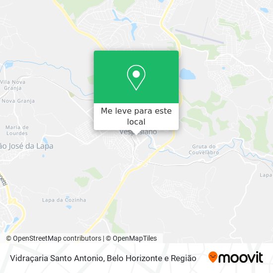 Vidraçaria Santo Antonio mapa