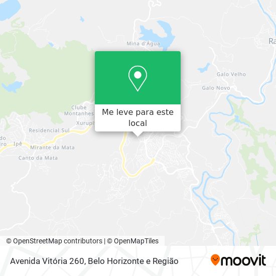 Avenida Vitória 260 mapa
