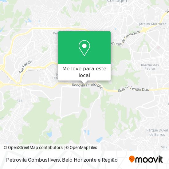 Petrovila Combustíveis mapa