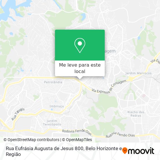 Rua Eufrásia Augusta de Jesus 800 mapa
