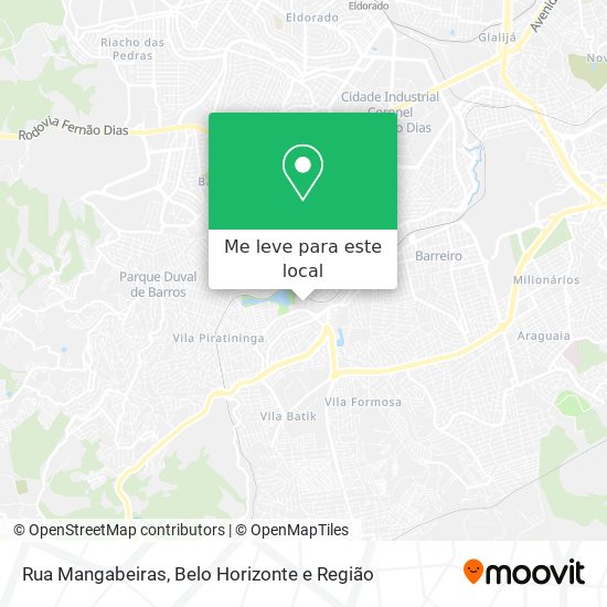 Rua Mangabeiras mapa