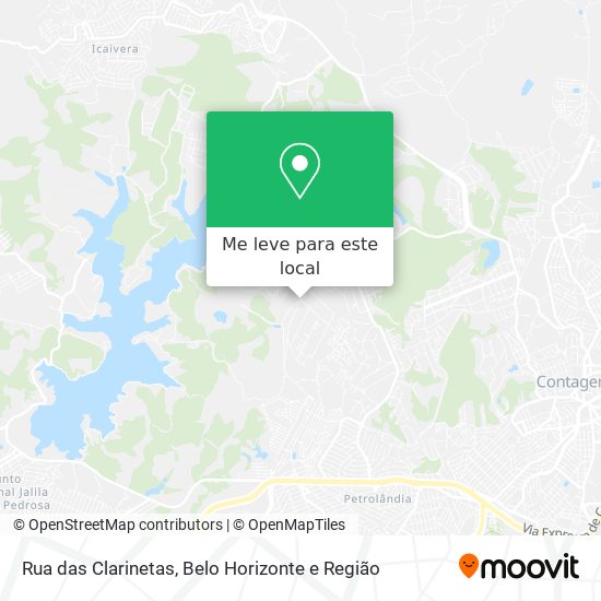 Rua das Clarinetas mapa