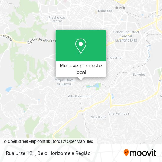 Rua Urze 121 mapa