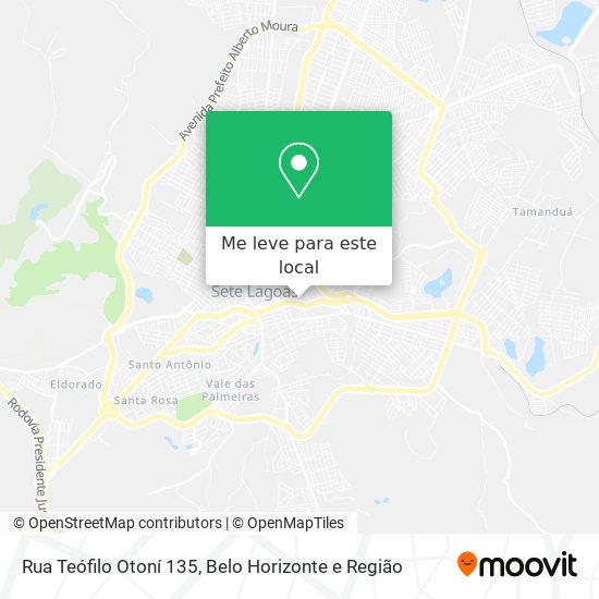 Rua Teófilo Otoní 135 mapa